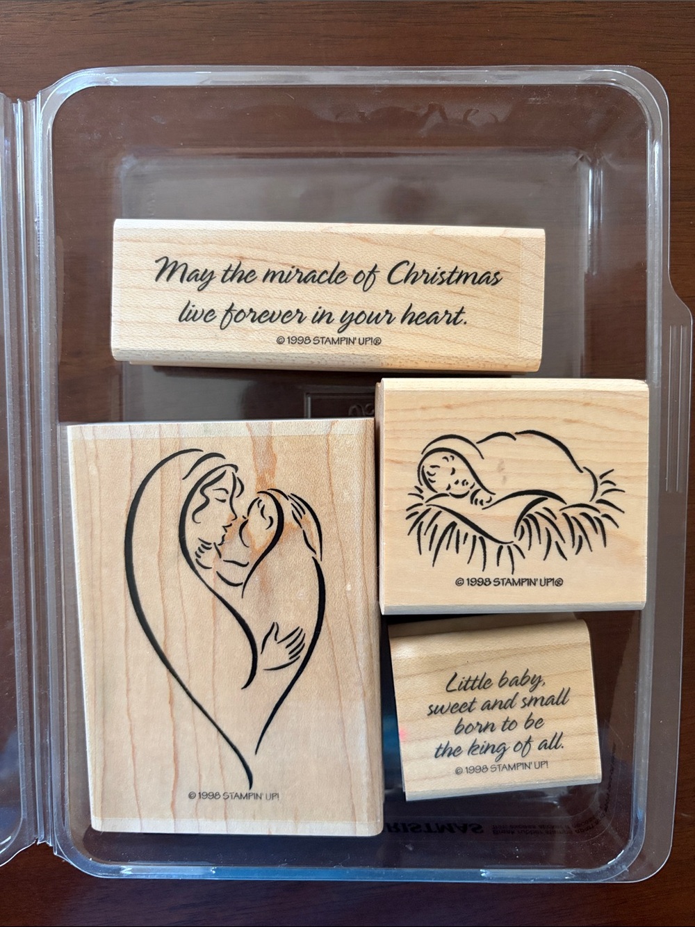 Stampin' Up! MIRACLE OF CHRISTMAS Stamp Set Mary Baby Jesus